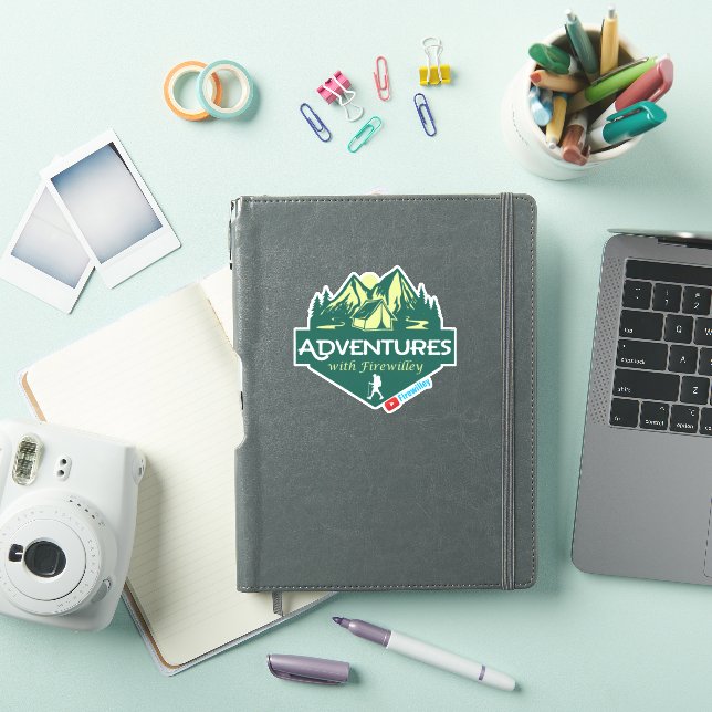 Adventures with Firewilley vinyl sticker (iPad Cover)