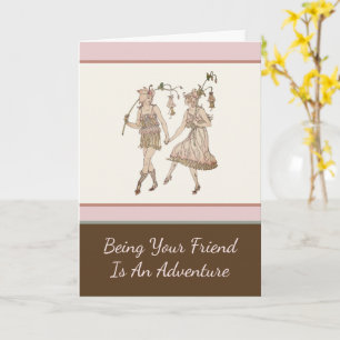 Adventuresome Friend Shakespeare Garden Valentine Card