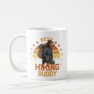 Adventurous Airedale Hiker Wilderness Explorer Coffee Mug