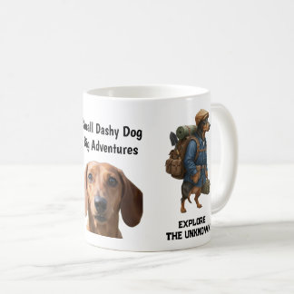 Adventurous Dachshund Hiker Home Is Where My Pack Coffee Mug