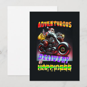 Adventurous Delivery Of Happiness Holiday Card