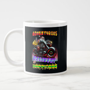 Adventurous Delivery Of Happiness Large Coffee Mug