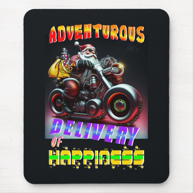 Adventurous Delivery Of Happiness Mouse Pad (Front)