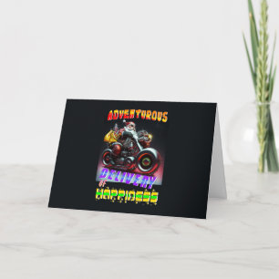 Adventurous Delivery Of Happiness Note Card