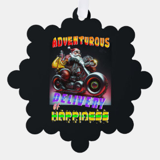 Adventurous Delivery Of Happiness Tree Decoration Card