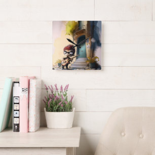 "Adventurous Little Explorer" Wall Clock – A Whims