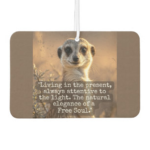 Adventurous Meerkat Living Car Air Freshener