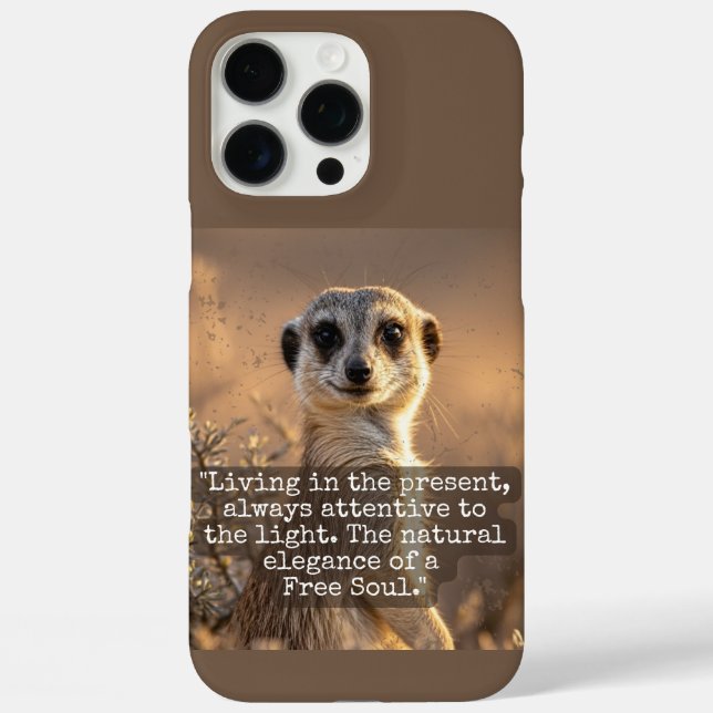 Adventurous Meerkat Living Case-Mate iPhone Case (Back)