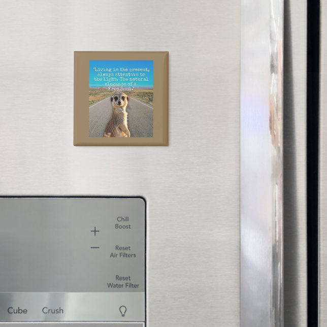 Adventurous Meerkat Living Magnet (In Situ (Fridge))