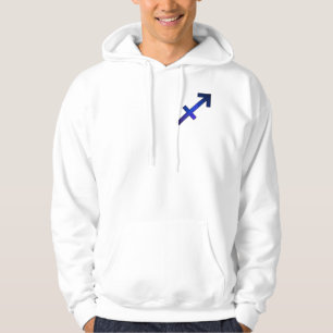 Adventurous Sagittarius Sky – Purple & Blue Cosmic Hoodie