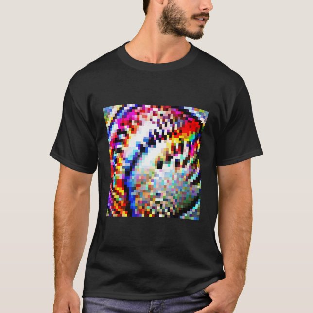Adversarial Anti-Facial Recognition Camouflage Inv T-Shirt (Front)