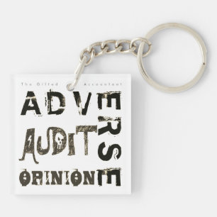 "Adverse Audit Opinion" Key Ring