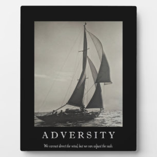 Adversity Motivational Quote Plaque