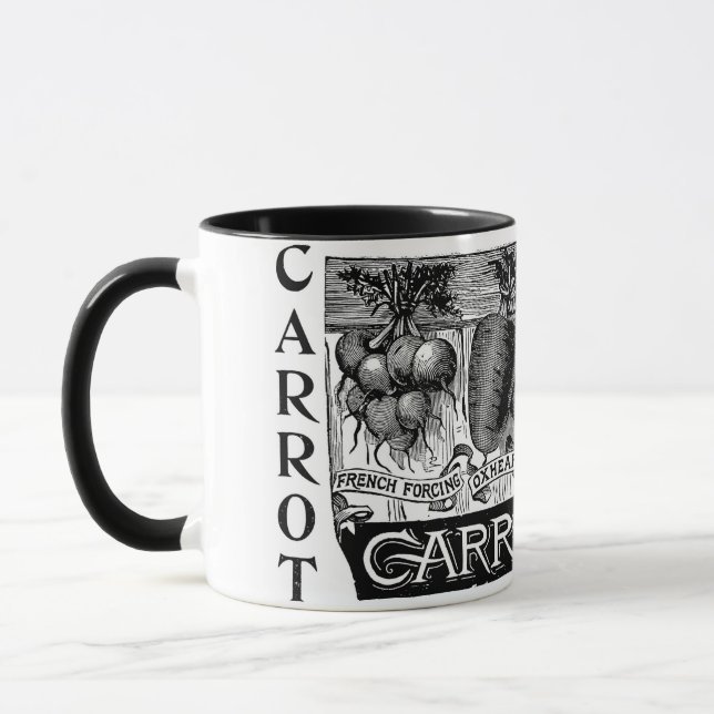 Advert 4 vintage carrots mug (Left)