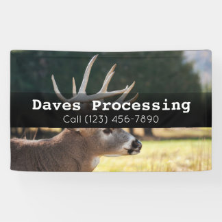 Advertise Game Deer Animal Processing Business Ban Banner