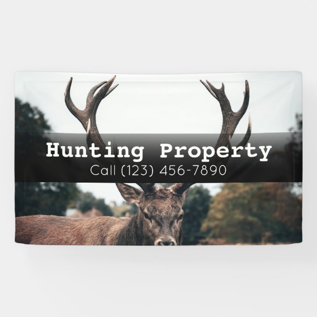Advertise Hunting Property Company Business Banner (Horizontal)