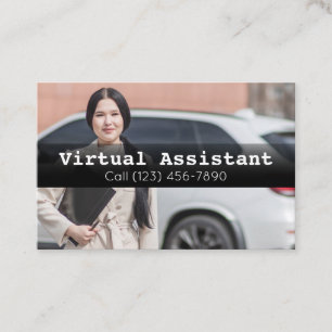 Advertise Virtual Assistant Gig Business Card