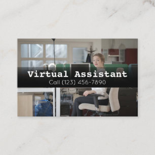 Advertise Virtual Assistant Gig Business Card