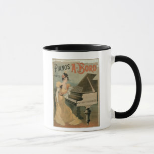Advertisement for 'A. Bord Pianos, Paris' (colour Mug