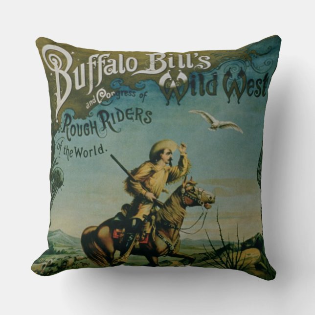 Advertisement for 'Buffalo Bill's Wild West and Co Cushion (Front)