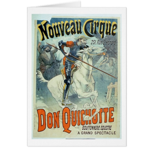 Advertisement for 'Don Quixote, New Circus', Horse (Front)