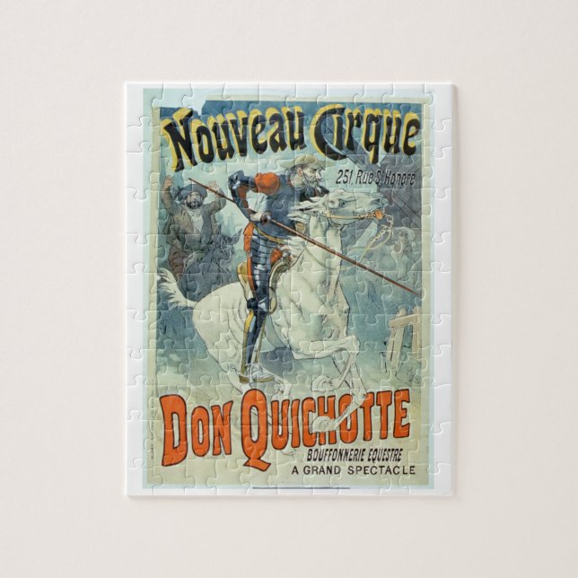 Advertisement for 'Don Quixote, New Circus', Horse Jigsaw Puzzle (Vertical)