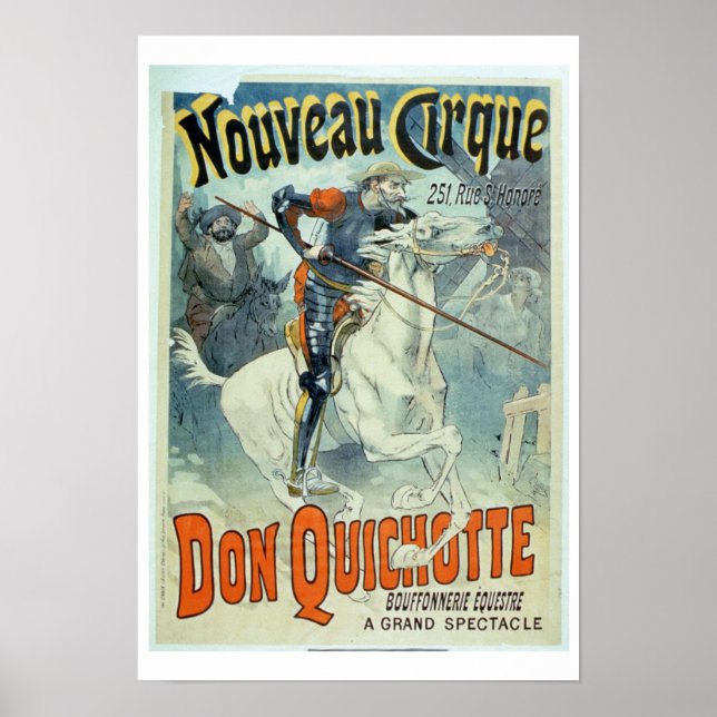 Advertisement for 'Don Quixote, New Circus', Horse Poster (Front)
