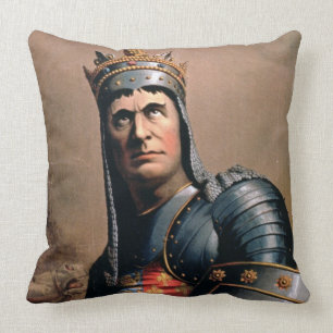 Advertisement for 'John McCullough as Richard III' Cushion