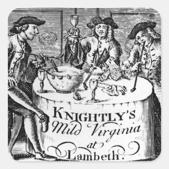 Advertisement for 'Knightly's Mild Virginia Square Sticker (Front)
