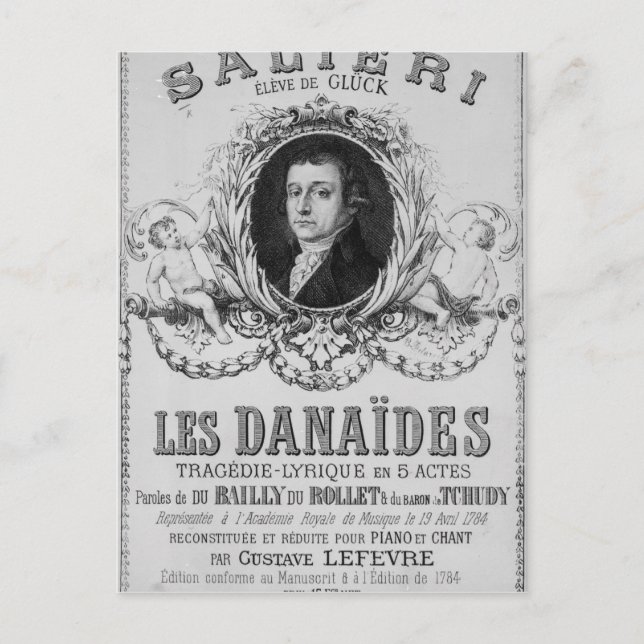 Advertisement for 'Les Danaides' Postcard (Front)