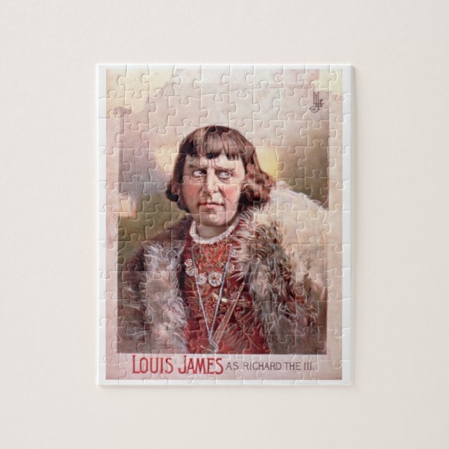Advertisement for 'Louis James as Richard III' (co Jigsaw Puzzle (Vertical)