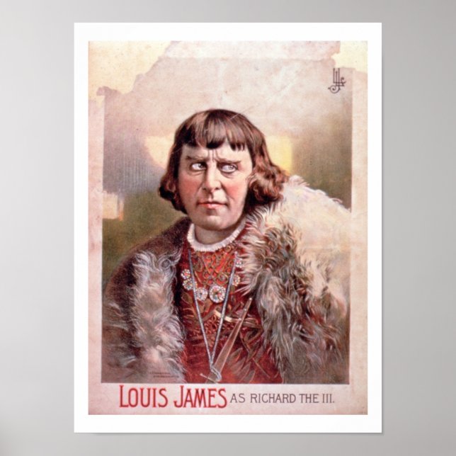 Advertisement for 'Louis James as Richard III' (co Poster (Front)