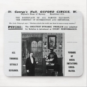 Advertisement for Maskelyne & Devant's Mysteries Mouse Pad