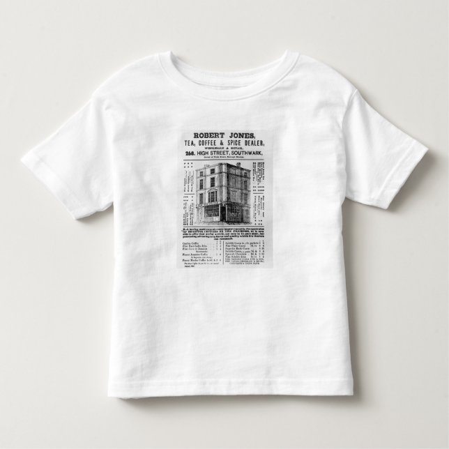 Advertisement for Robert Jones, Tea Toddler T-Shirt (Front)