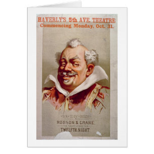 Advertisement for Robson & Crane's 'Twelfth Night'
