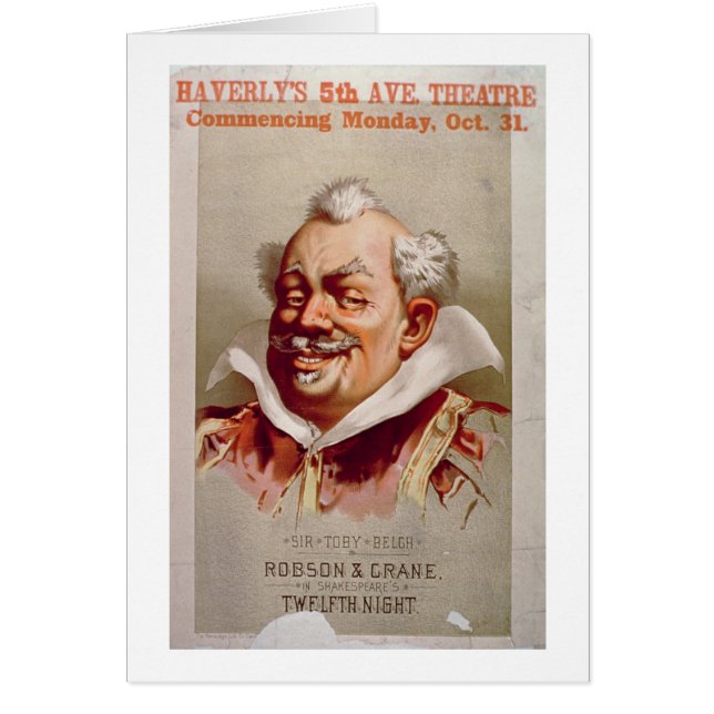 Advertisement for Robson & Crane's 'Twelfth Night' (Front)