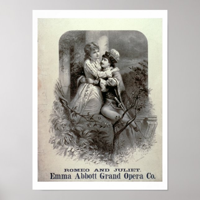 Advertisement for 'Romeo And Juliet', Starring Emm Poster (Front)