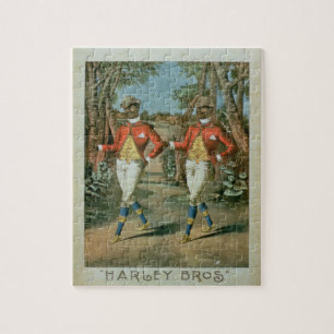 Advertisement for the 'Harley Brothers' (colour li Jigsaw Puzzle