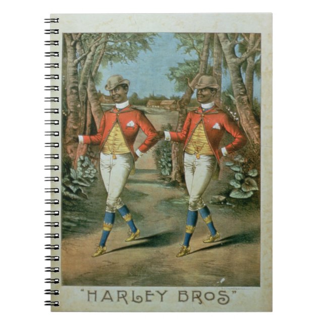 Advertisement for the 'Harley Brothers' (colour li Notebook (Front)