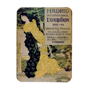 Advertisement for the 'Madrid International Exhibi Magnet