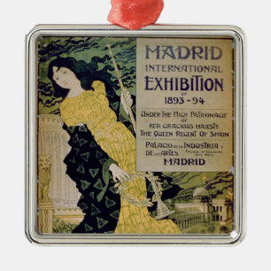 Advertisement for the 'Madrid International Exhibi Metal Tree Decoration