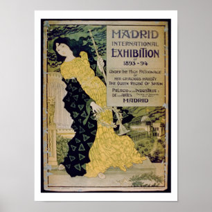 Advertisement for the 'Madrid International Exhibi Poster