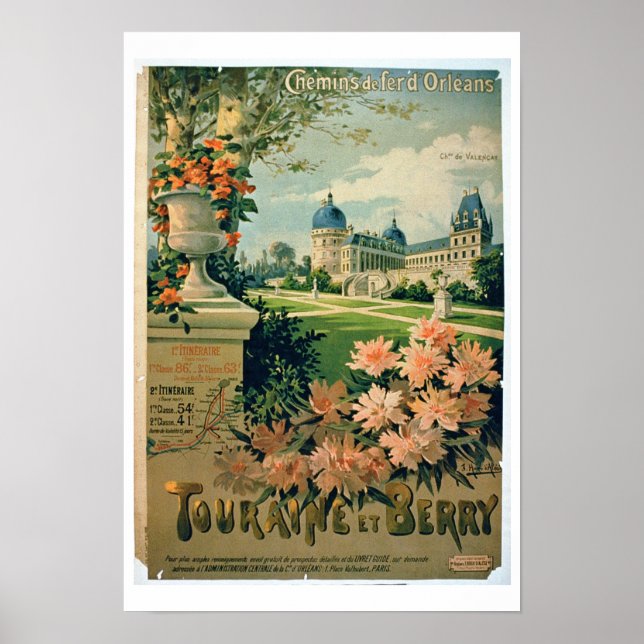 Advertisement for 'Touraine Et Berry', by Orleans Poster (Front)