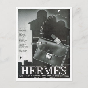 Advertisement,  Hermes Postcard