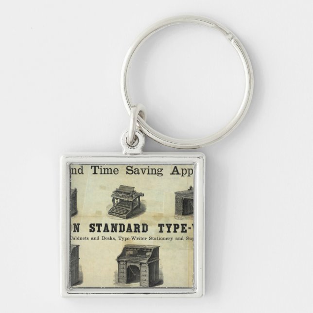 Advertisement with Guide Map Key Ring (Front)