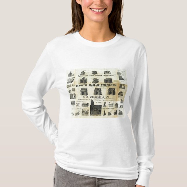 Advertisement with Guide Map T-Shirt (Front)