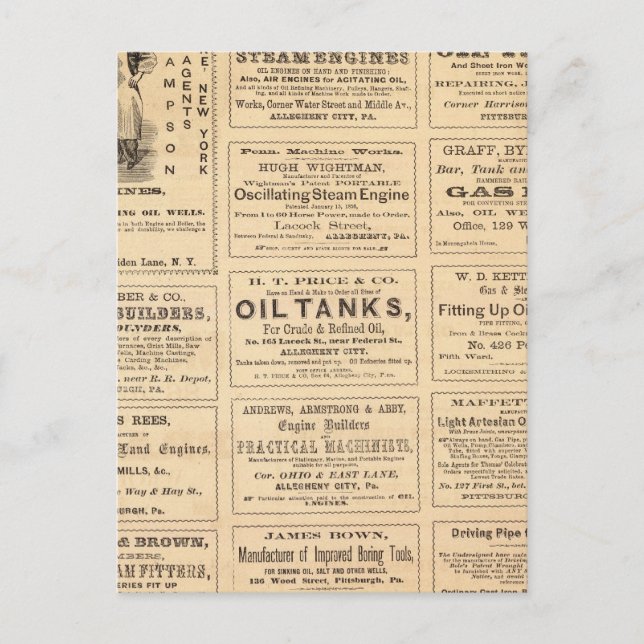 Advertisements Postcard (Front)