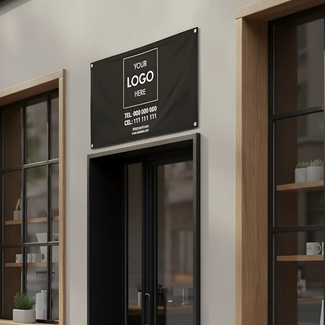 Advertising Business Logo Black Banner (Creator Uploaded)