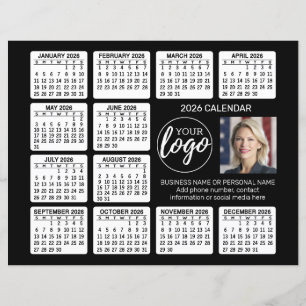 Advertising Calendar on Paper Sheet
