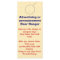 Advertising DOOR HANGER promotion tags